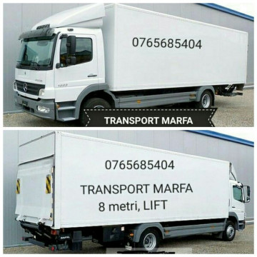 Transport marfa,  servicii mutari, lift, ofer manipulanti